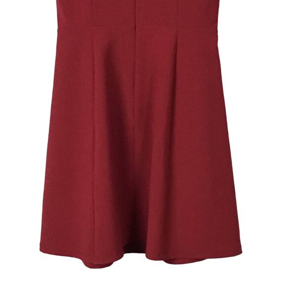 Madewell Adore Sleeveless Fit and Flare Dress Brick Burgundy Dark Red sz 0 - Picture 12 of 16
